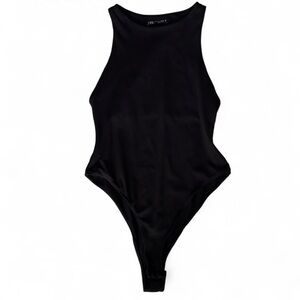 ZARA black high-neck bodysuit